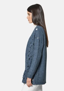 Verschlusslose Strickjacke im Makramé-Stil thumbnail 5