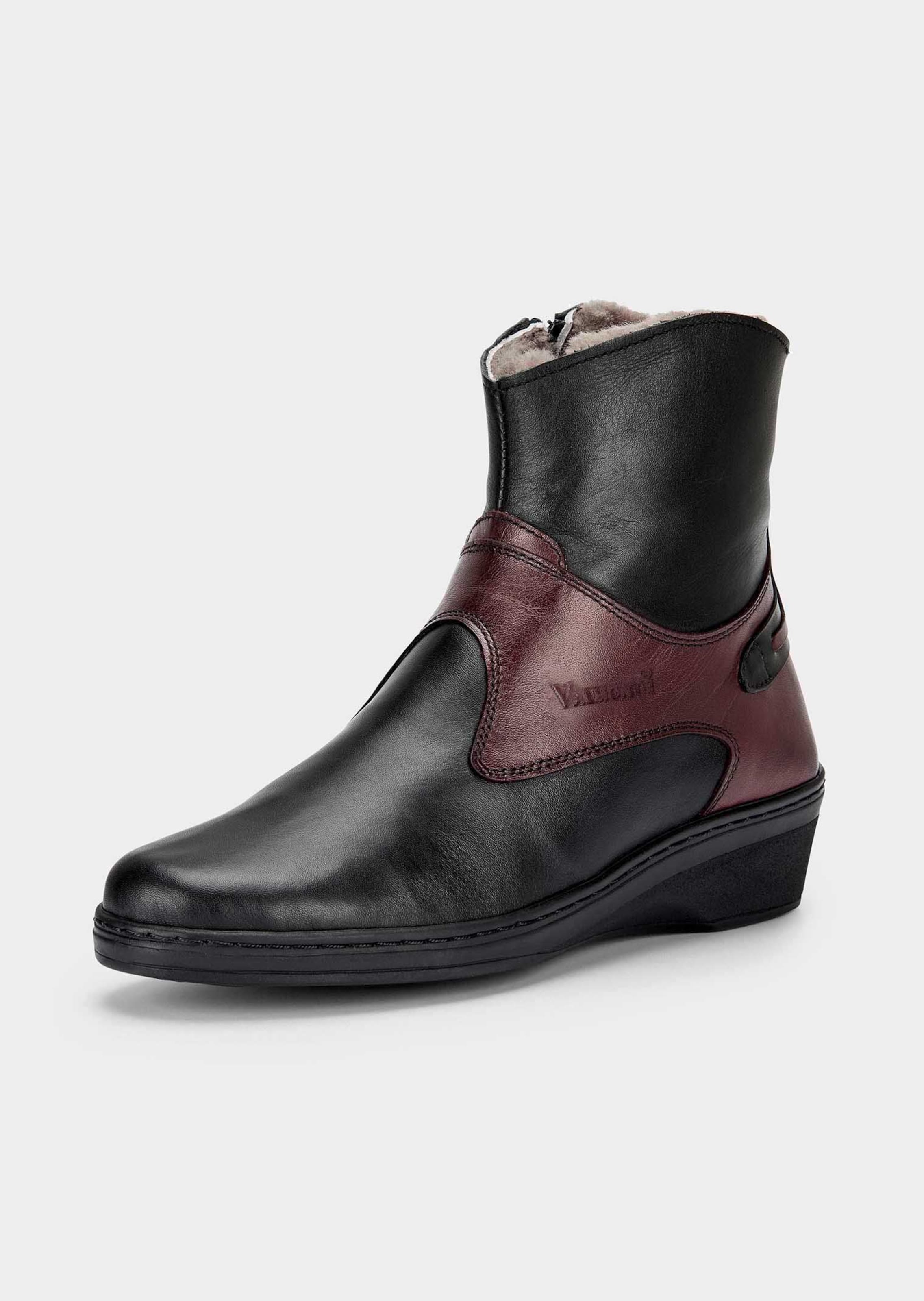 Bottines en cuir avec détails colorés