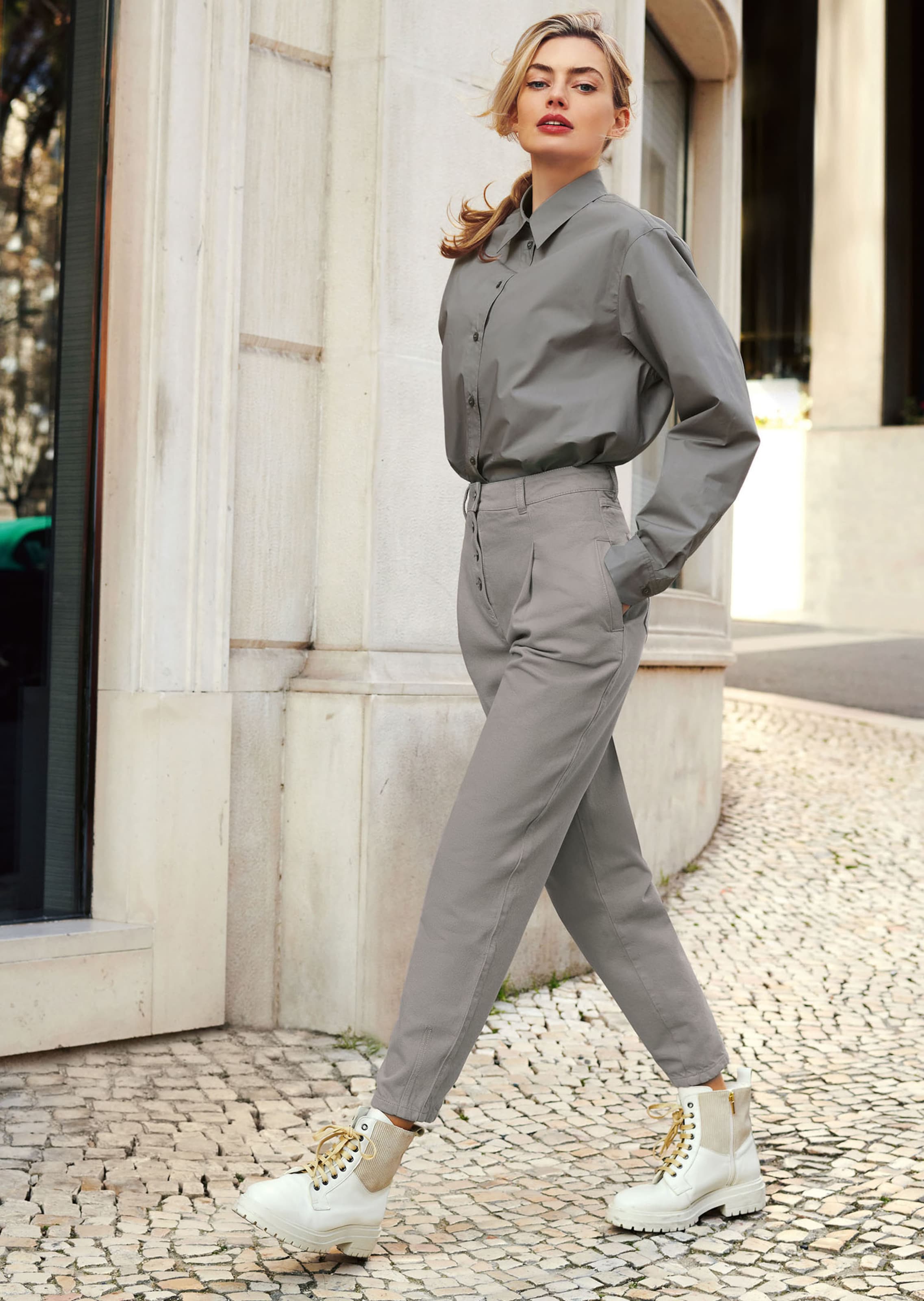 Casual oversized shirt blouse