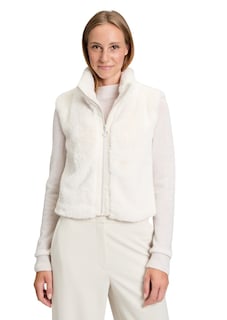 Gilet duveteux en fausse fourrure. thumbnail 3
