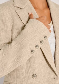Zweireihiger Blazer aus Strukturjersey thumbnail 6
