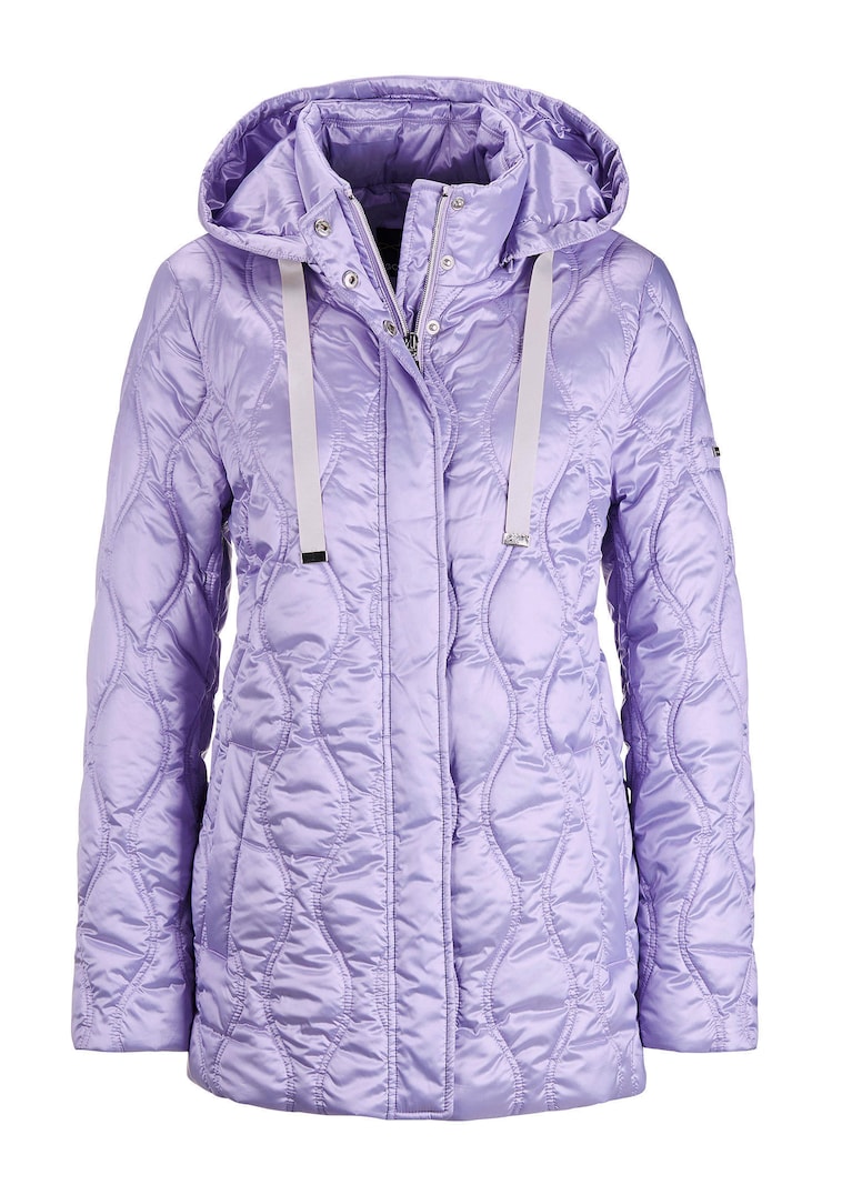 Veste matelassée avec surpiqûres ondulées