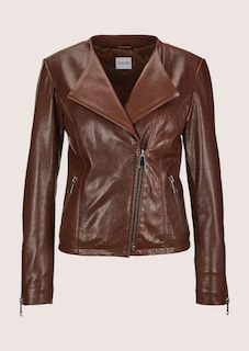 Leren jack in bikerstijl thumbnail 7