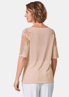 Pull avec empiècements en dentelle et pierres scintillantes thumbnail 3