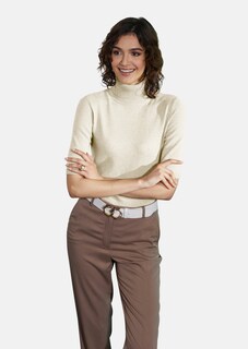 Kaschmirpullover mit Rollkragen und Halbarm thumbnail 4