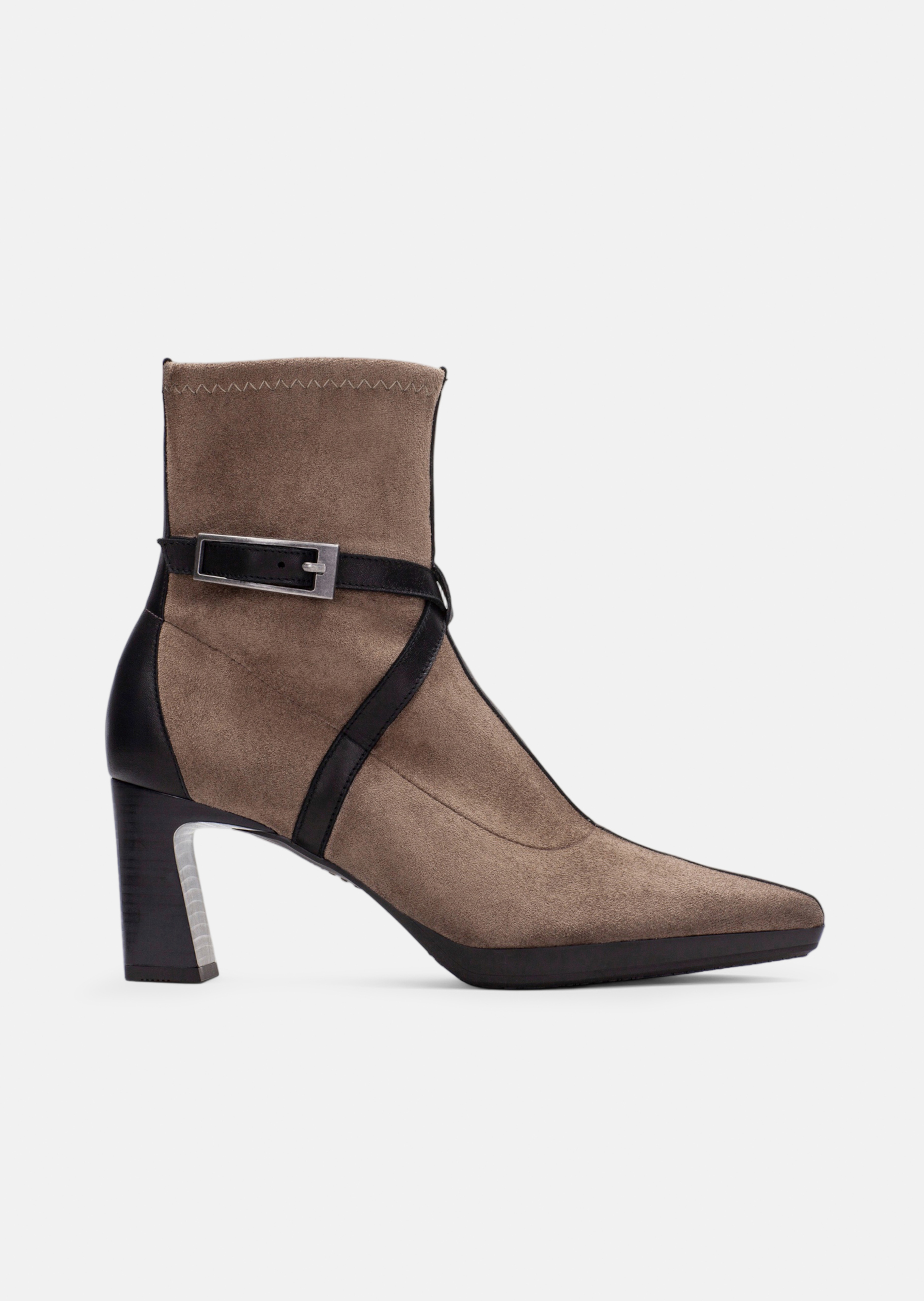 Bottines aspect daim