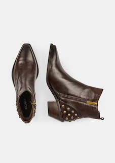 Enkellaarsjes in cowboystijl met studs thumbnail 2