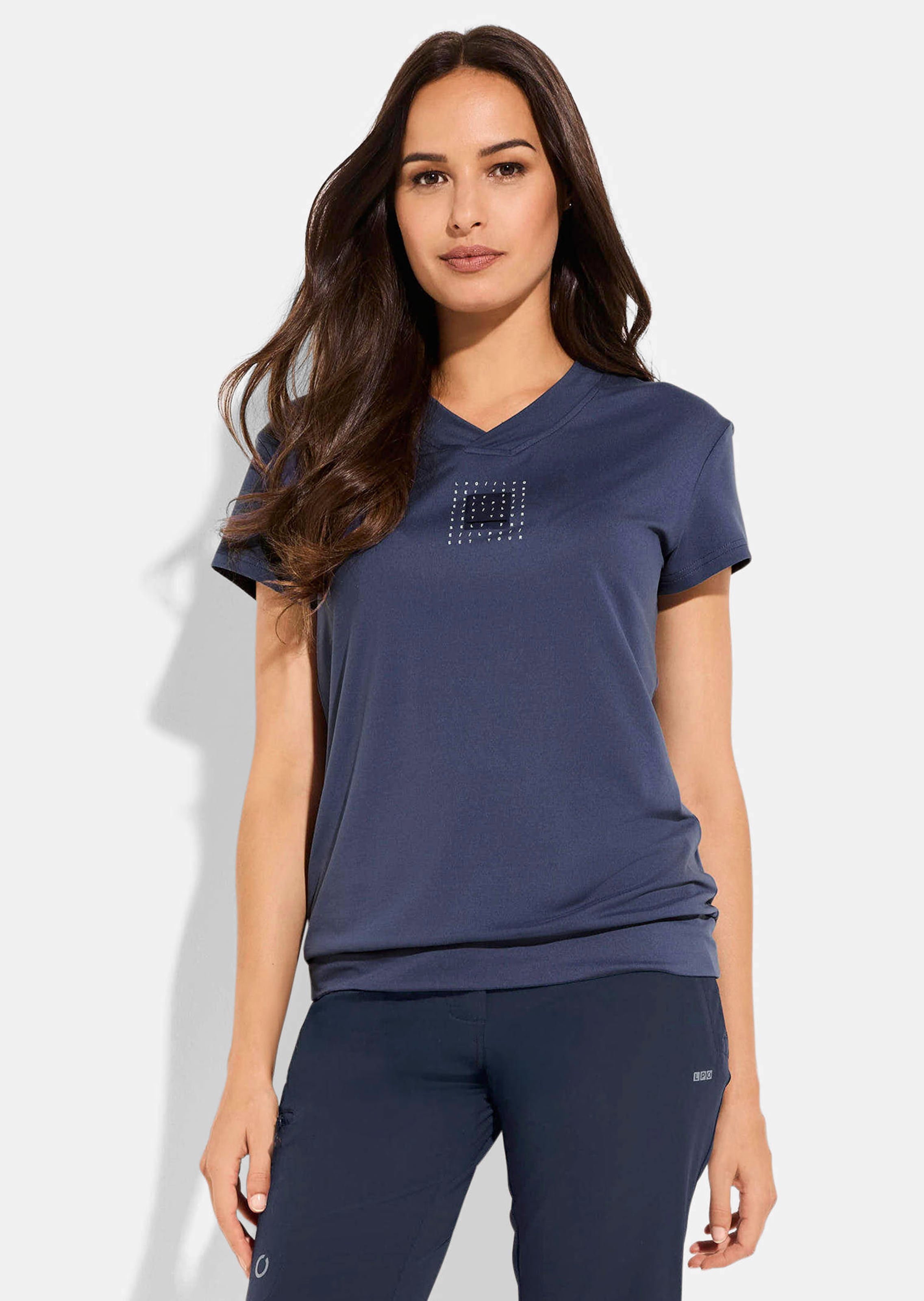 Functioneel shirt met V-hals