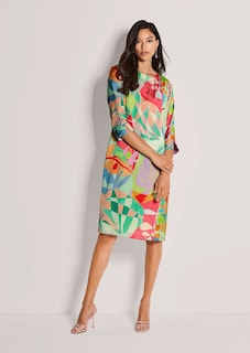 Gemustertes Kleid in H-Linie thumbnail 3