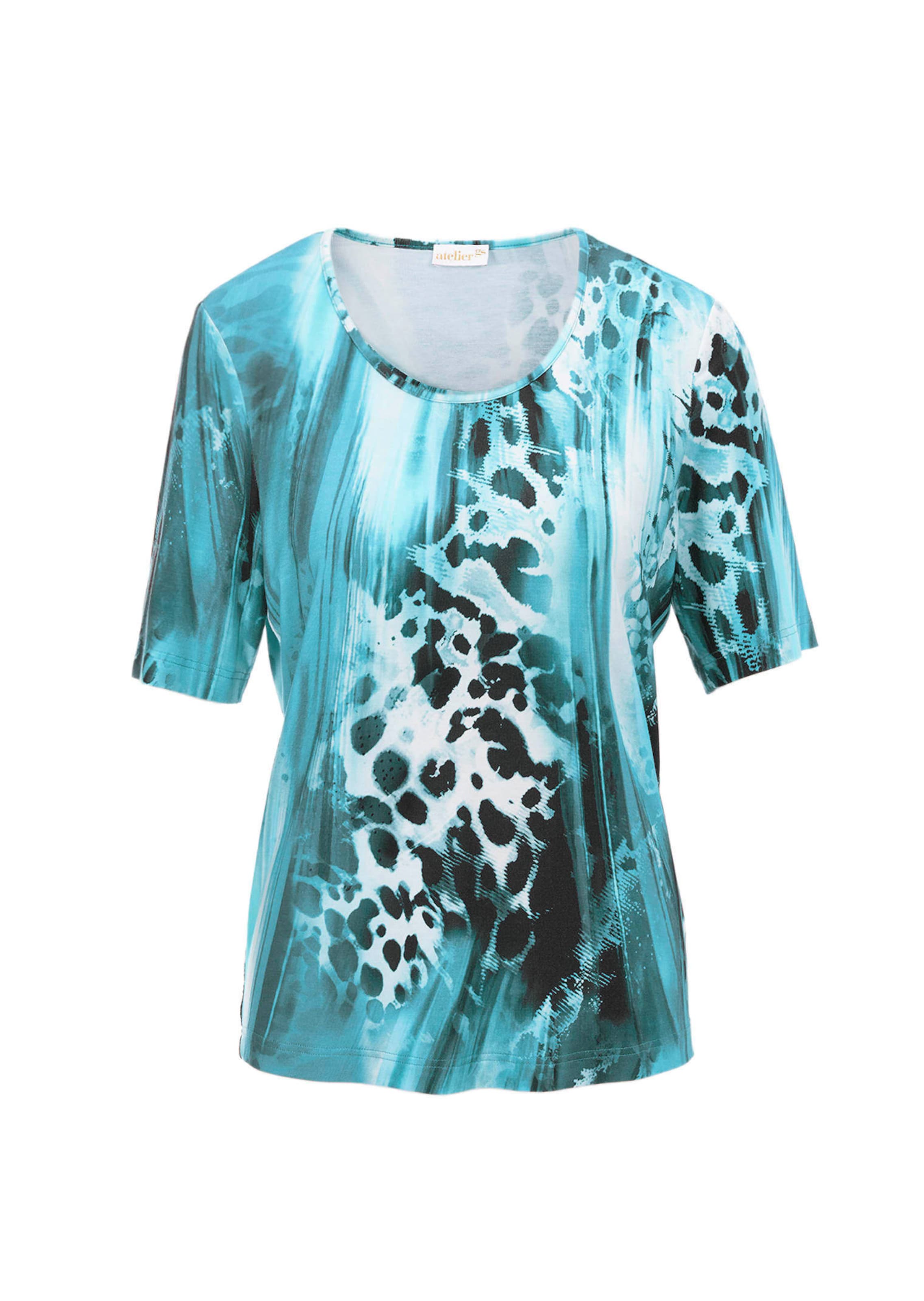 Confortable T-shirt imprimé en mélange de matières