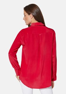 Seidenbluse mit edlem Schmuckknopf thumbnail 4