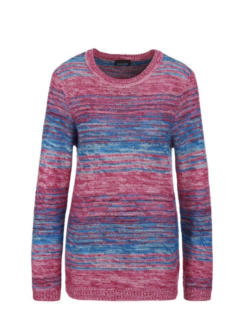 Pull multicolore avec dégradé plein de fraîcheur
