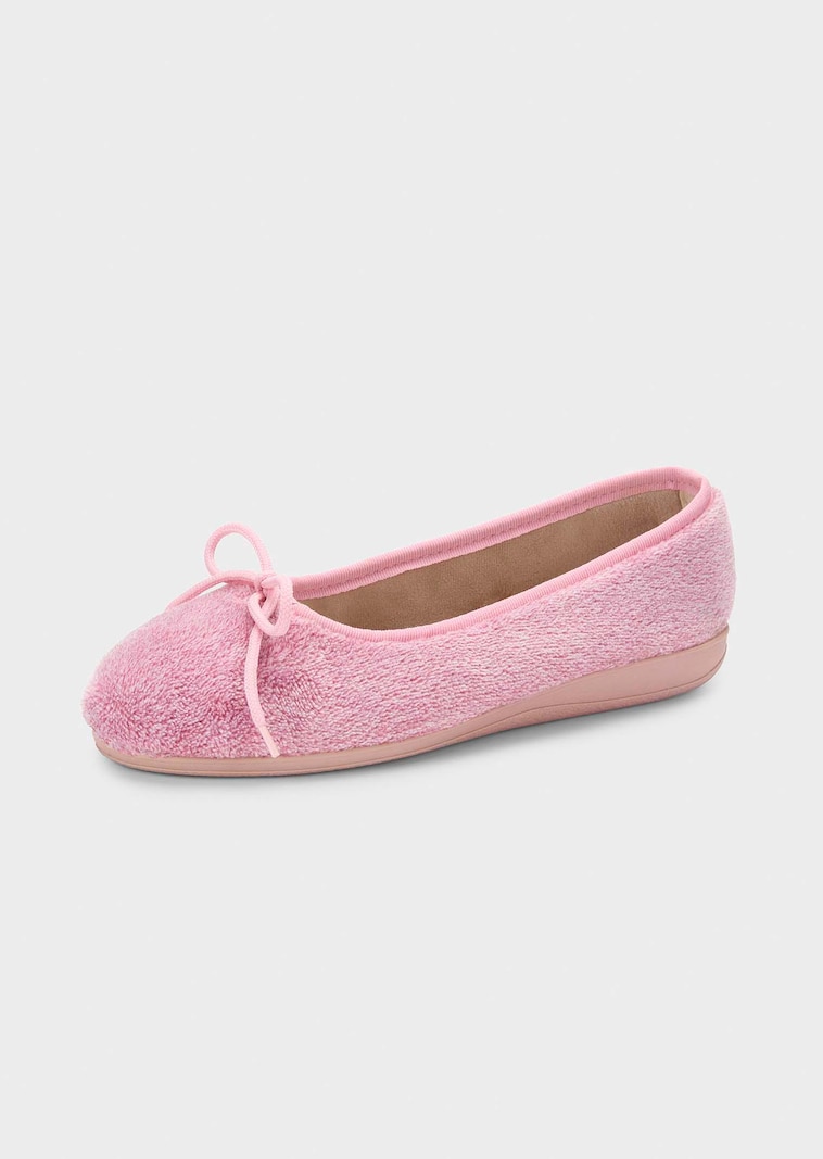 Ballerinapantoffels met strik