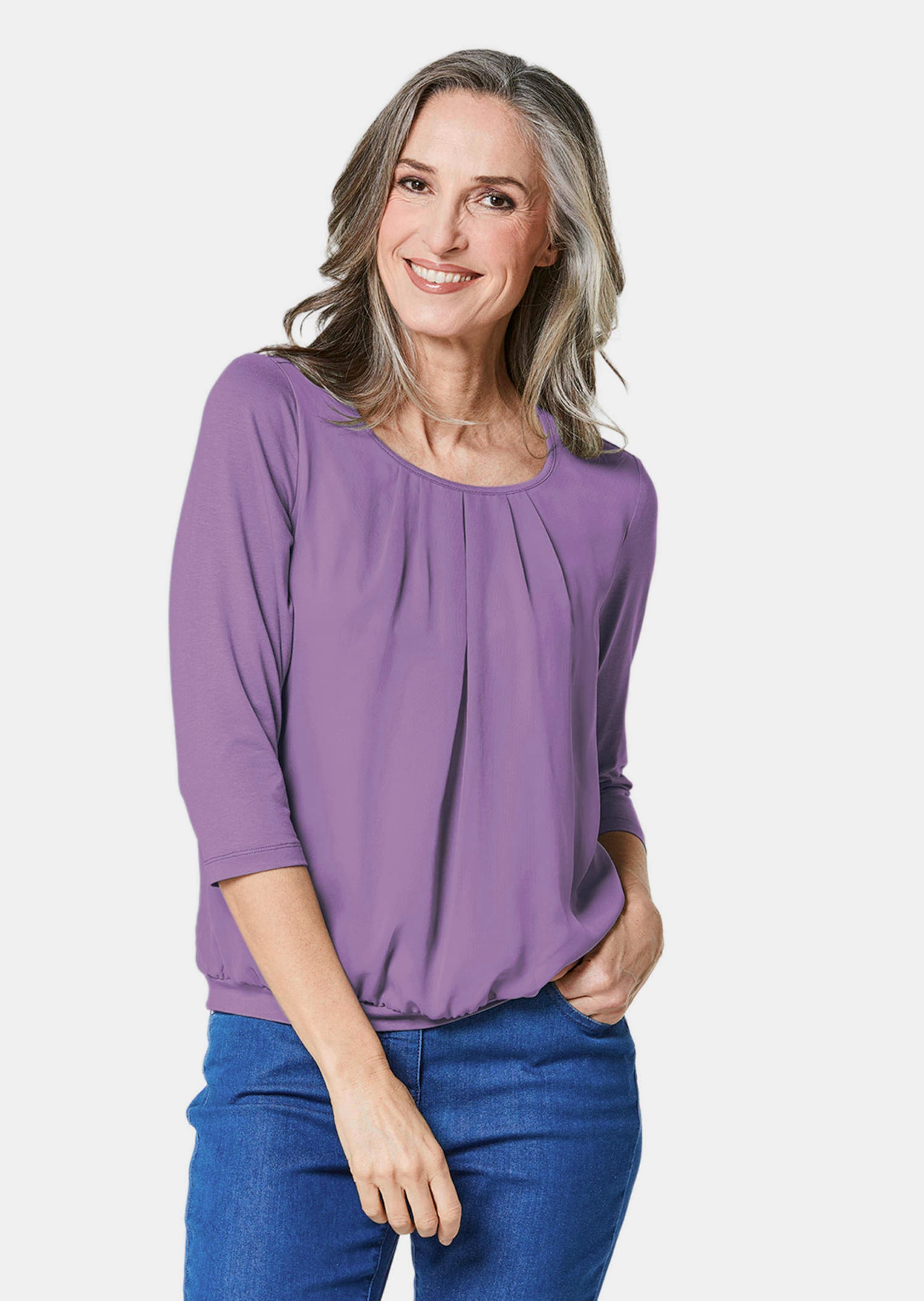 Verzorgd shirt in elegante blouselook