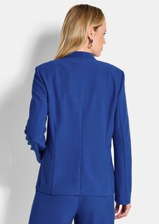 Blazer sans col tailleur en viscose stretch thumbnail 3