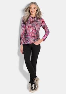 Jersey-Shirt mit Glanzdetails thumbnail 2