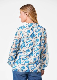 Chiffonbluse mit Gummibündchen thumbnail 4