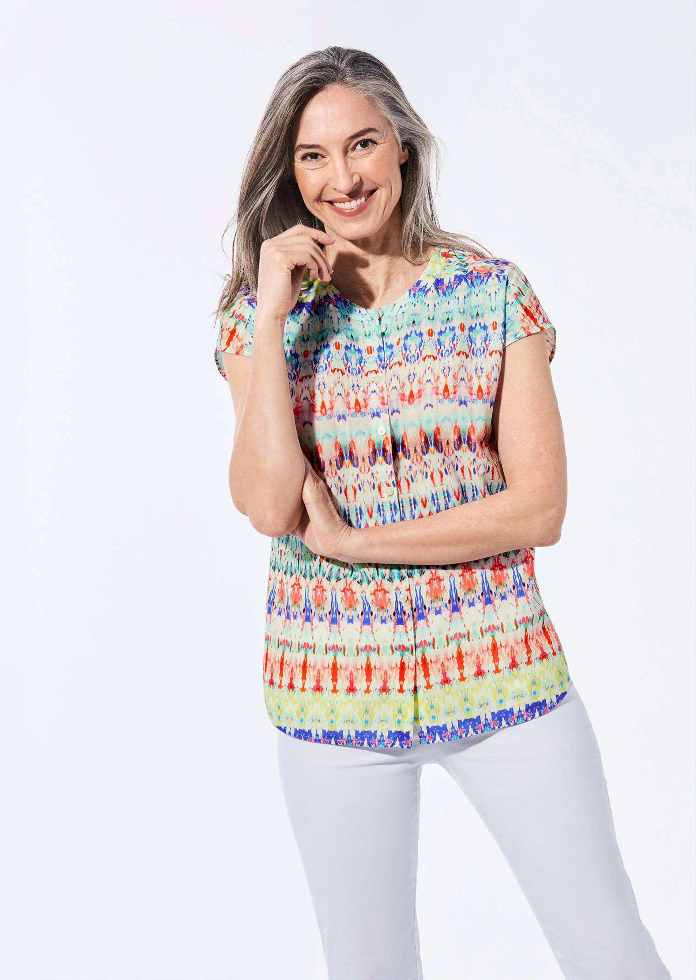 Legere Bluse mit Druck