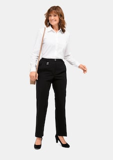 Trevira scheerwollen broek met elastische band thumbnail 2