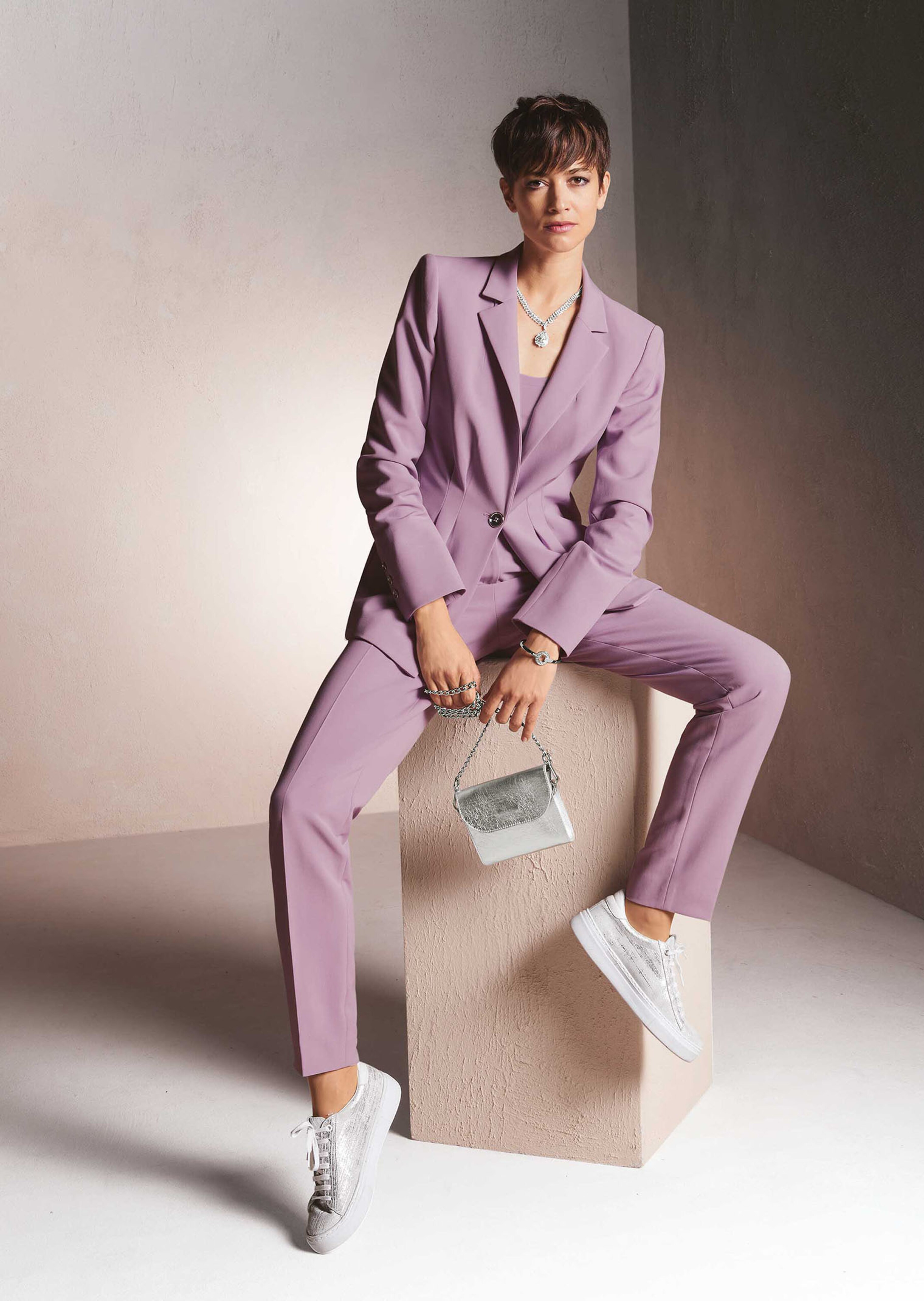 Blazer mit Falten