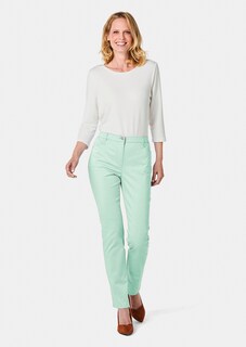 Satijnen katoenen broek LOUISA COMFORT+ thumbnail 2