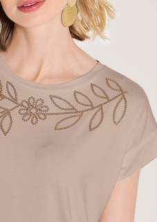 T-shirt avec motif en sequins thumbnail 6