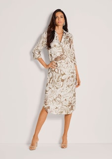 Sommerkleid mit floralem Print und 3/4-Arm thumbnail 2