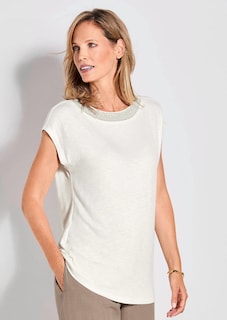 T-shirt orné de pierres précieuses thumbnail 7