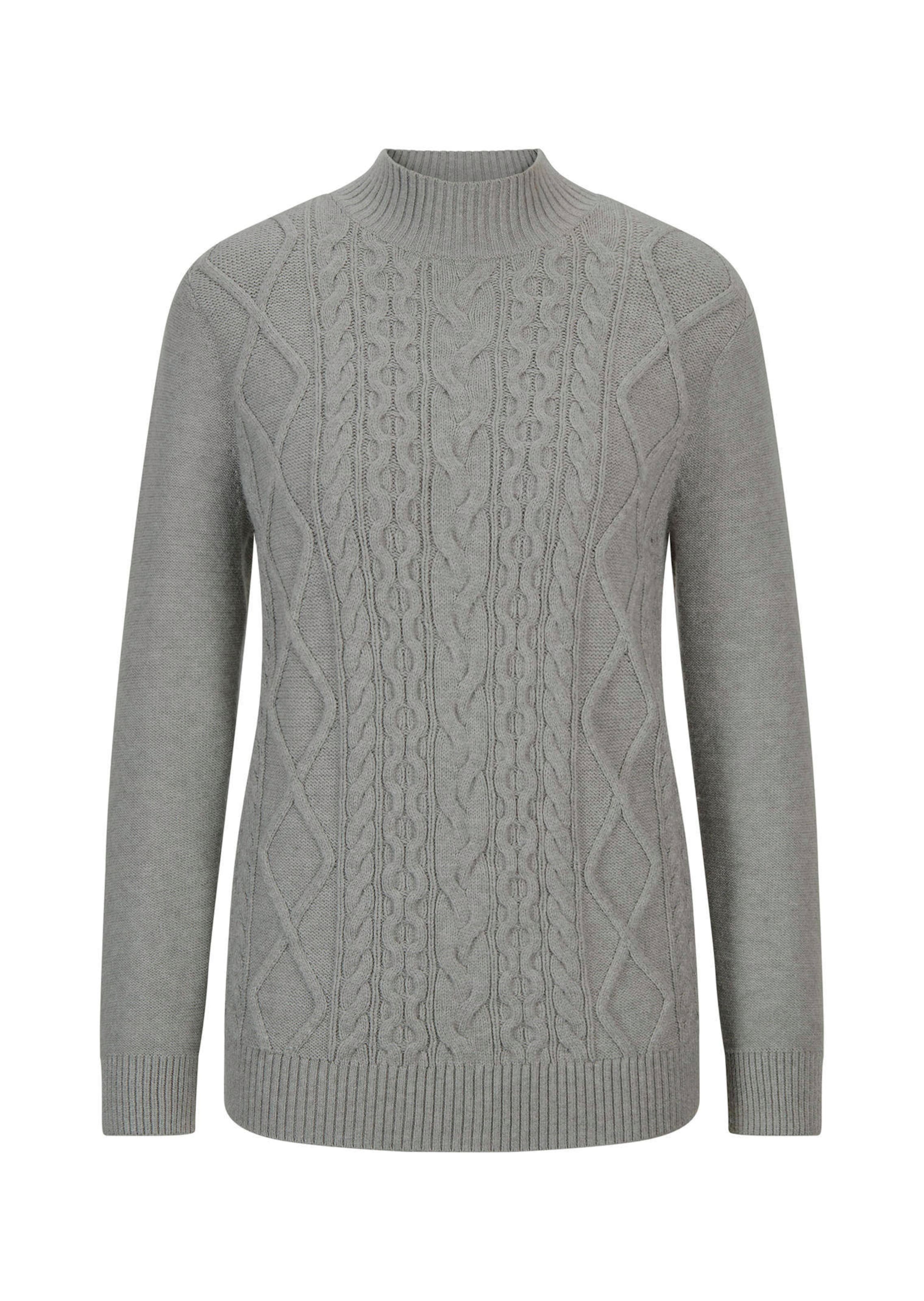Strickpullover mit Zopfmuster