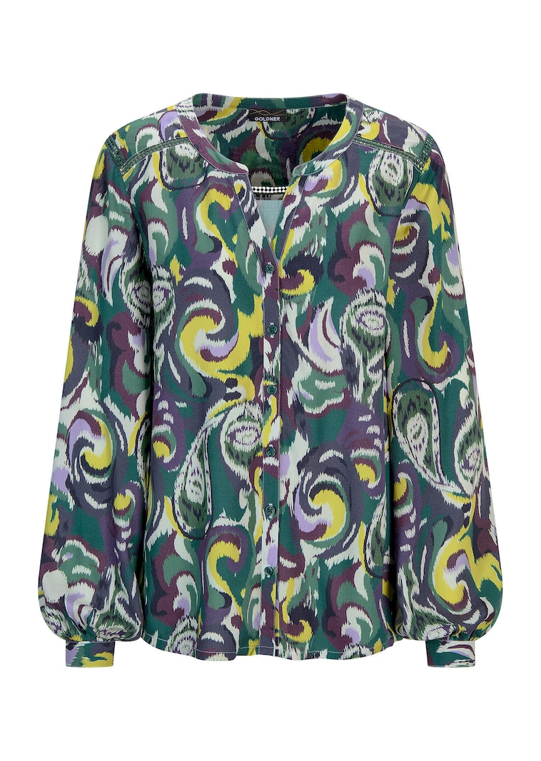 Luchtige blouse met wijde mouwen