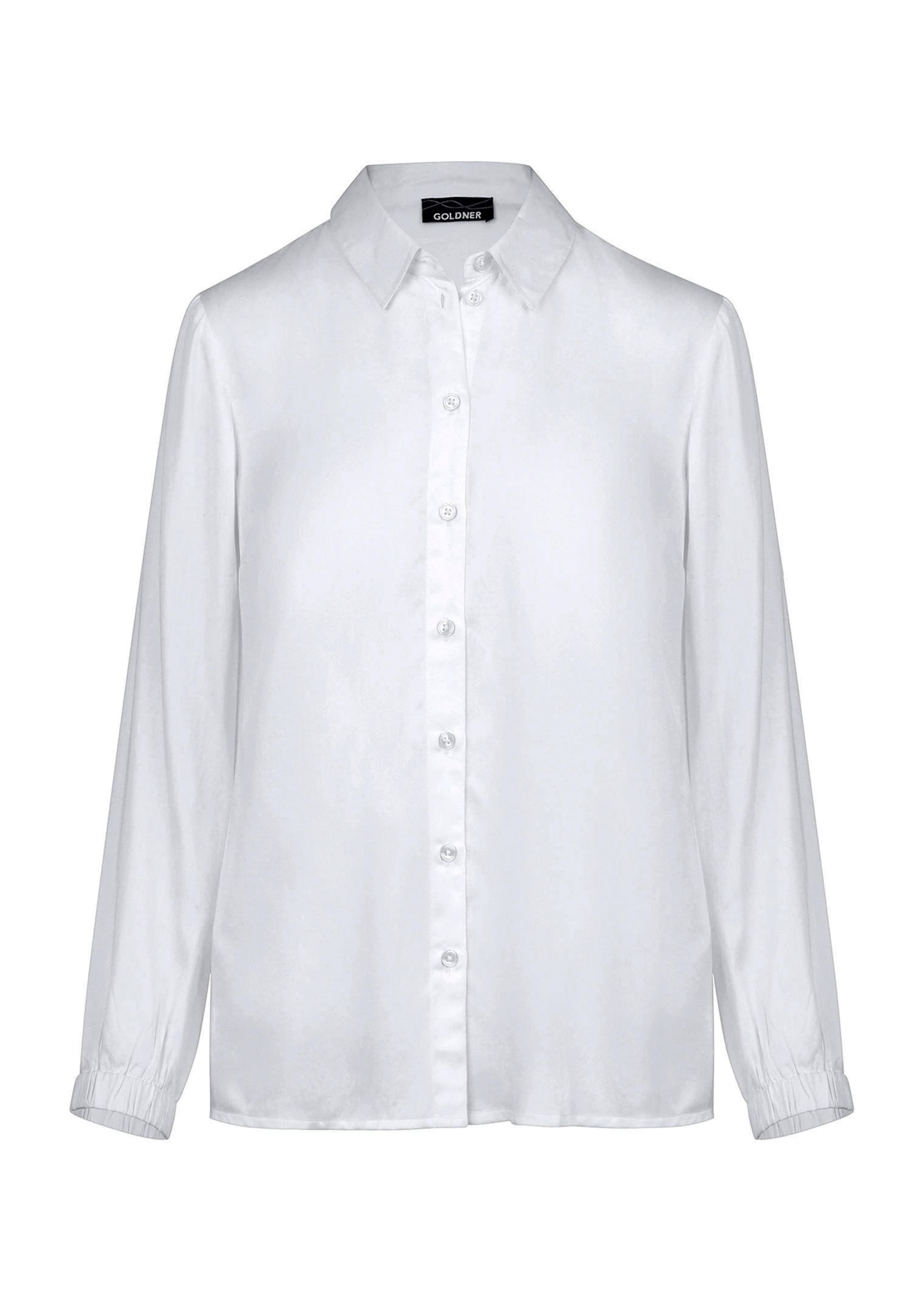 Viscose satijnen blouse met elastische manchetten