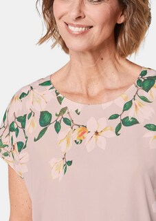 Luchtige blouse van chiffon met een bloemenprint thumbnail 5