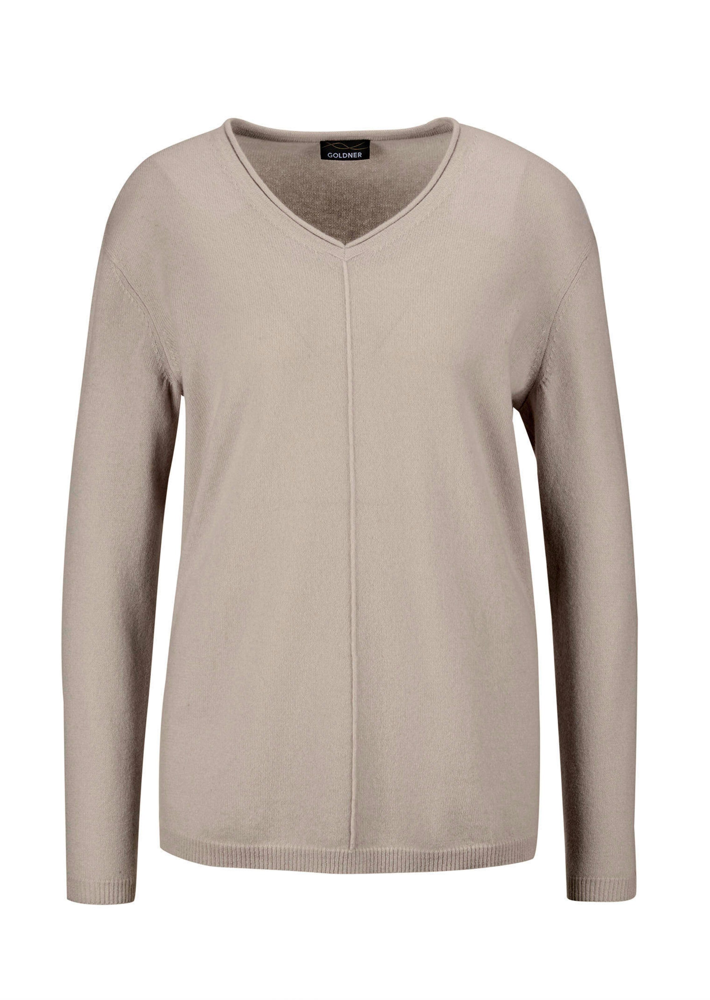 Pullover van kasjmier met V-hals