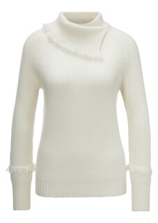 Kaschmir-Pullover mit Fransendetails thumbnail 2