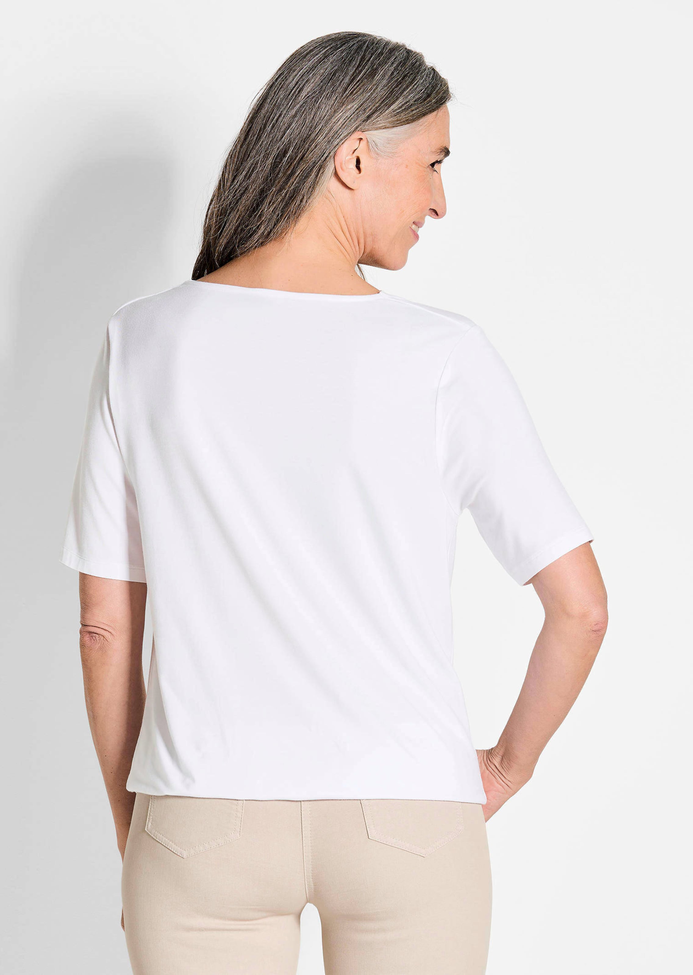 Shirt met watervalhals thumbnail 3