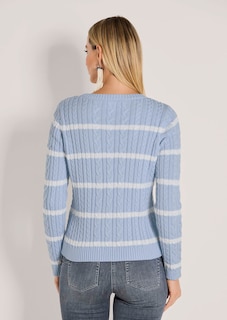 Strickpullover mit Zopfmuster thumbnail 3