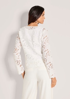 Blouse romantique en dentelle raffinée thumbnail 4