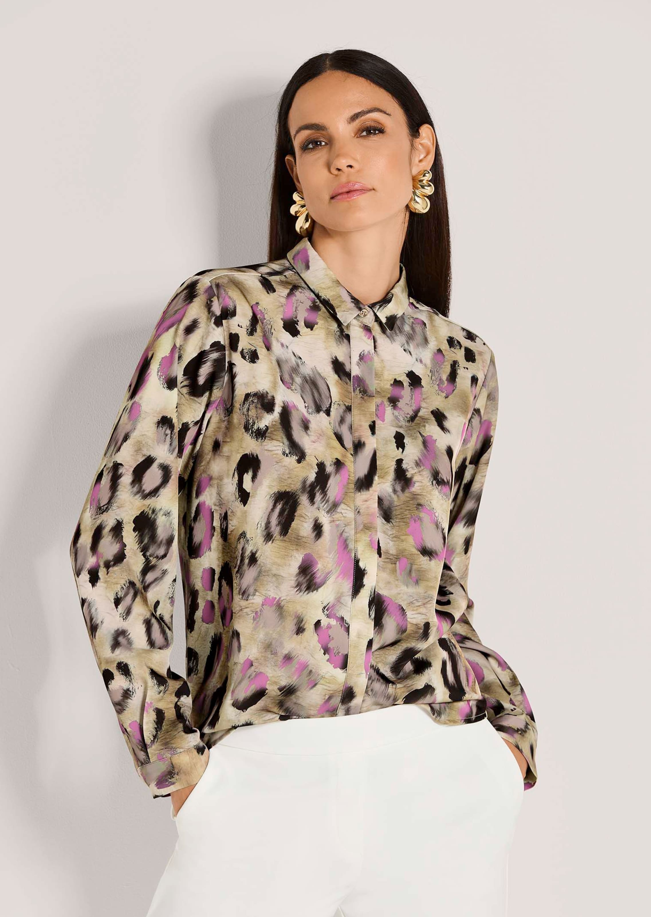 Bluse mit Animal-Print