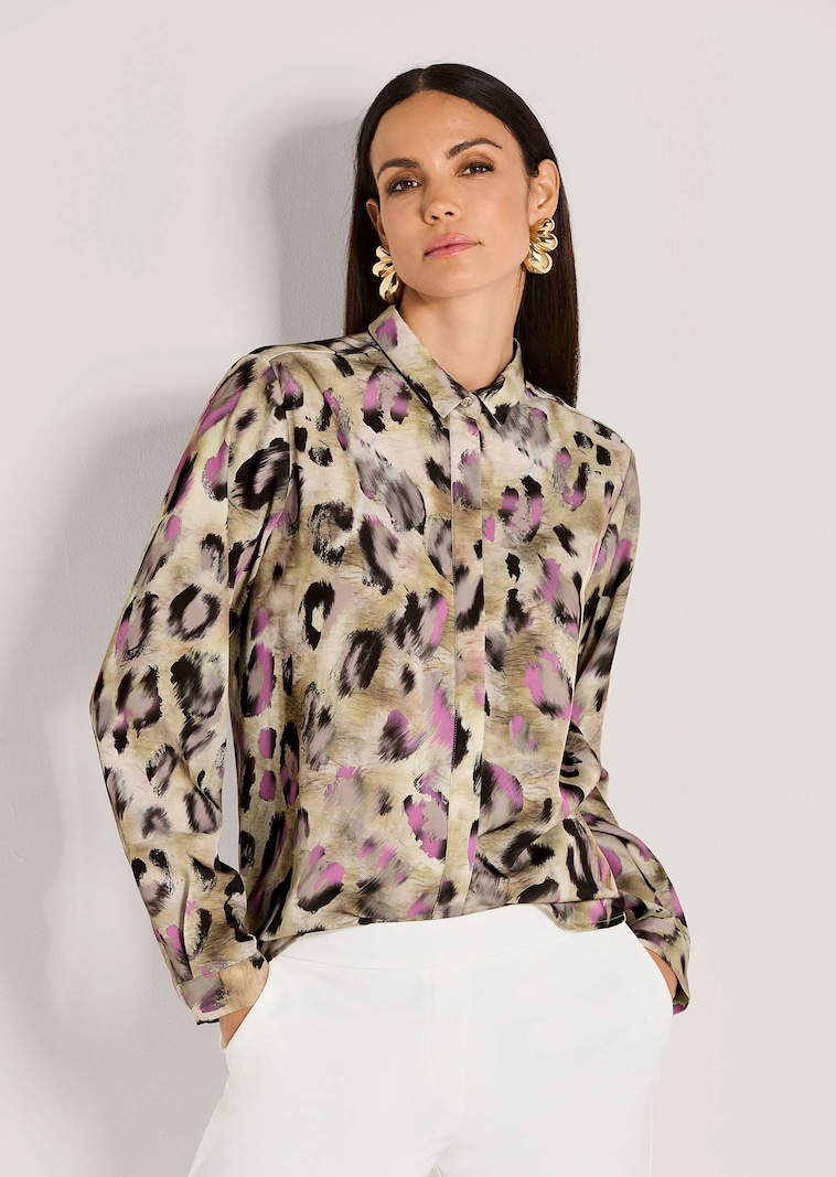 Bluse mit Animal-Print
