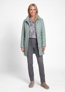 Manteau court matelassée à col droit thumbnail 2