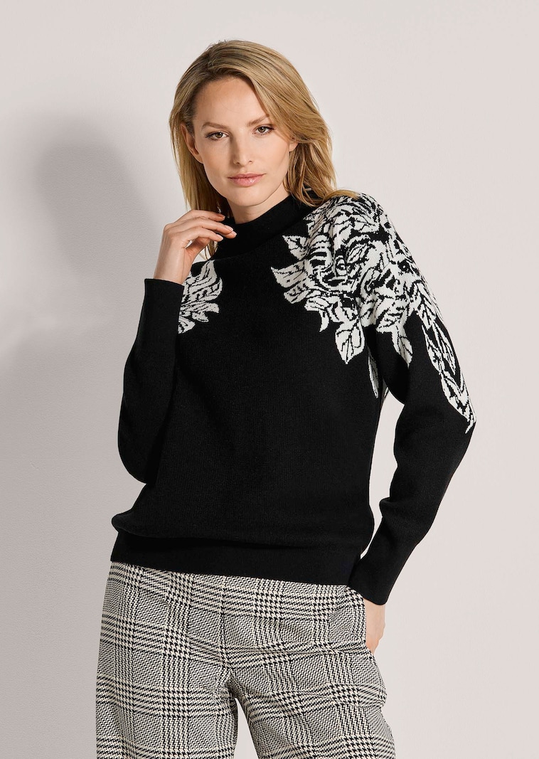 Pullover met bloemmotief