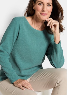 T-shirt en jersey élégant, façon crêpe thumbnail 4