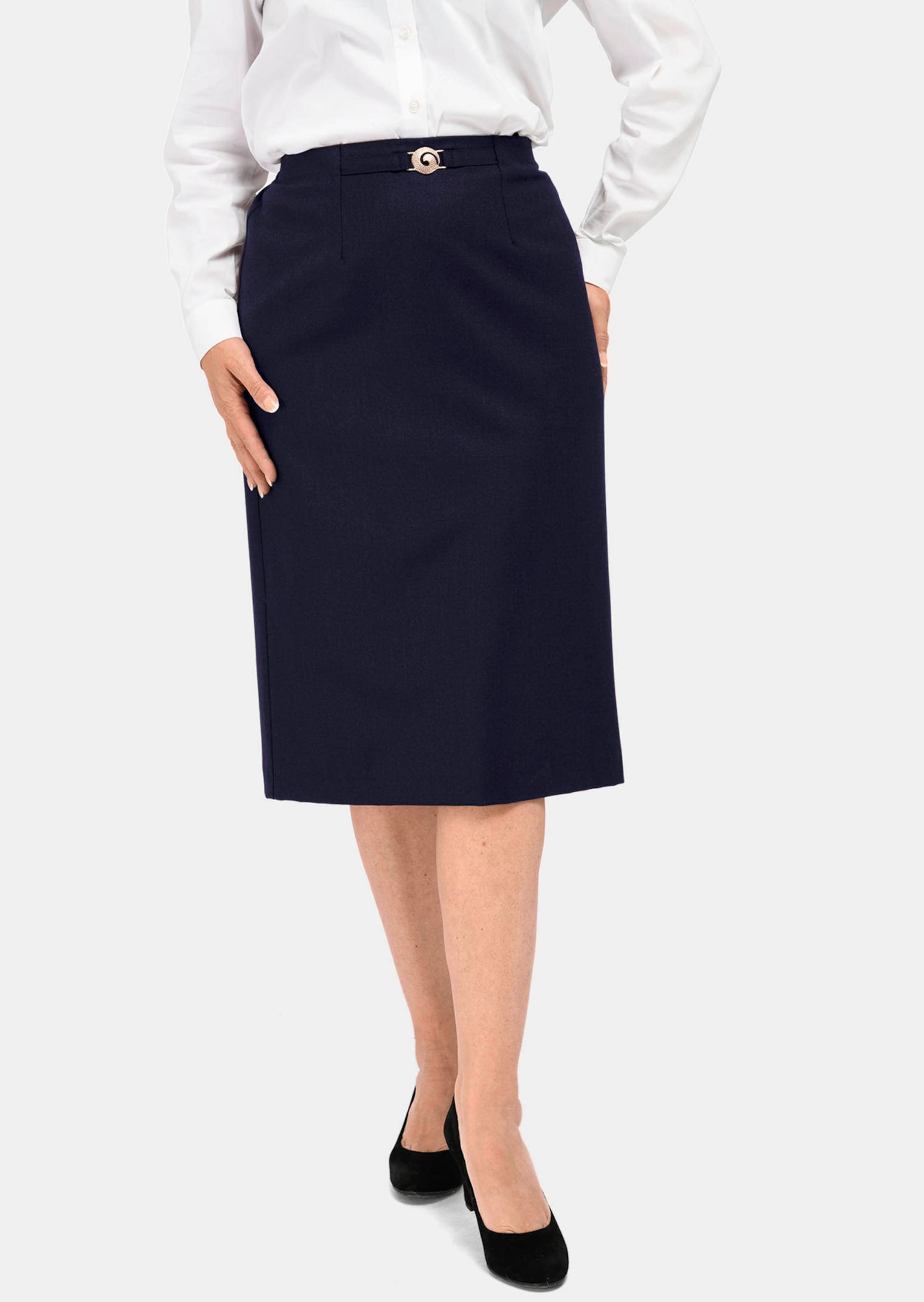 Klassieke scheerwollen rok met elastische tailleband