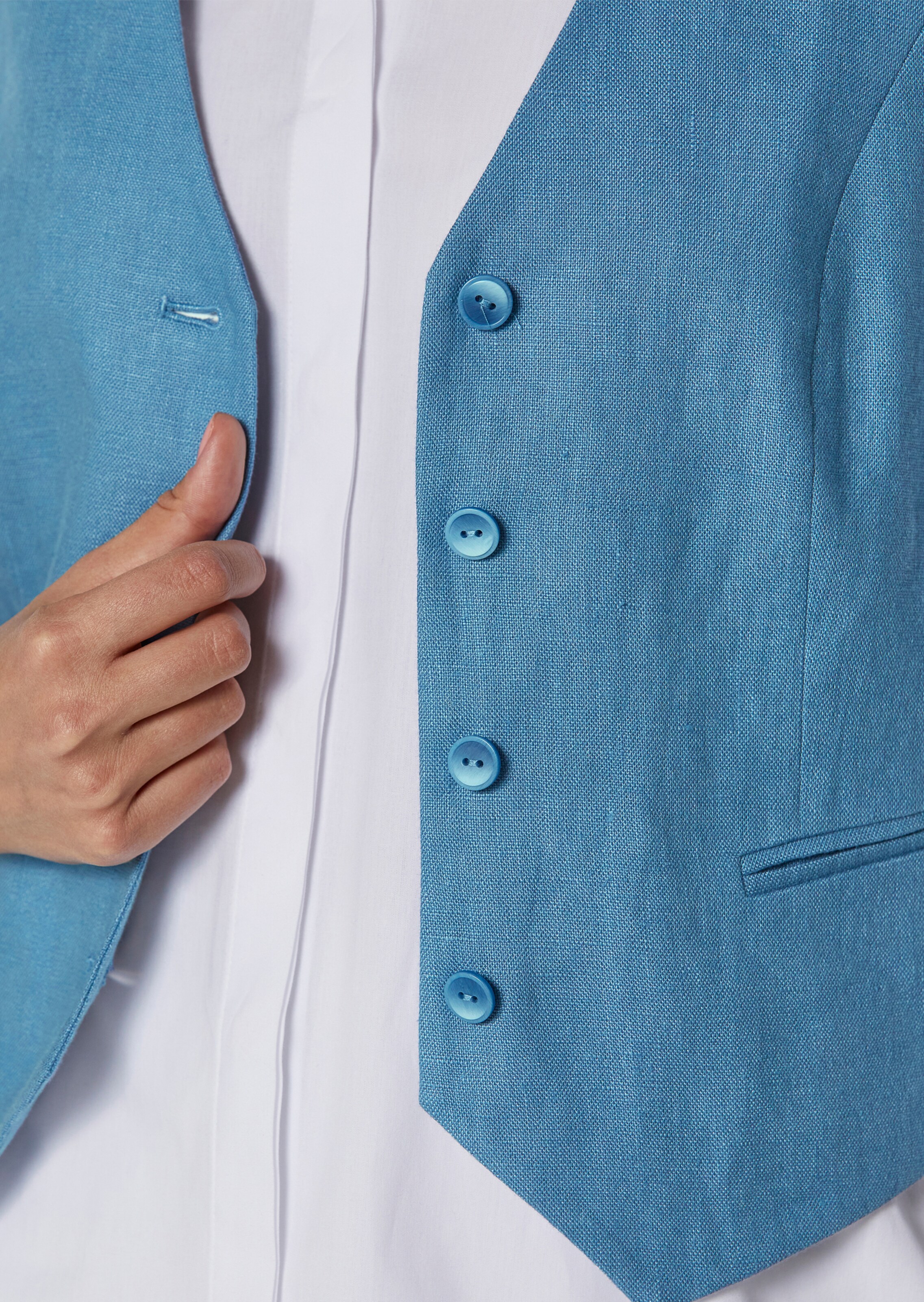 Gilet sans manches. Pur lin thumbnail 6