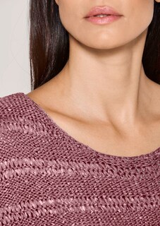 Ribbon-yarn jumper with sheen effect thumbnail 6