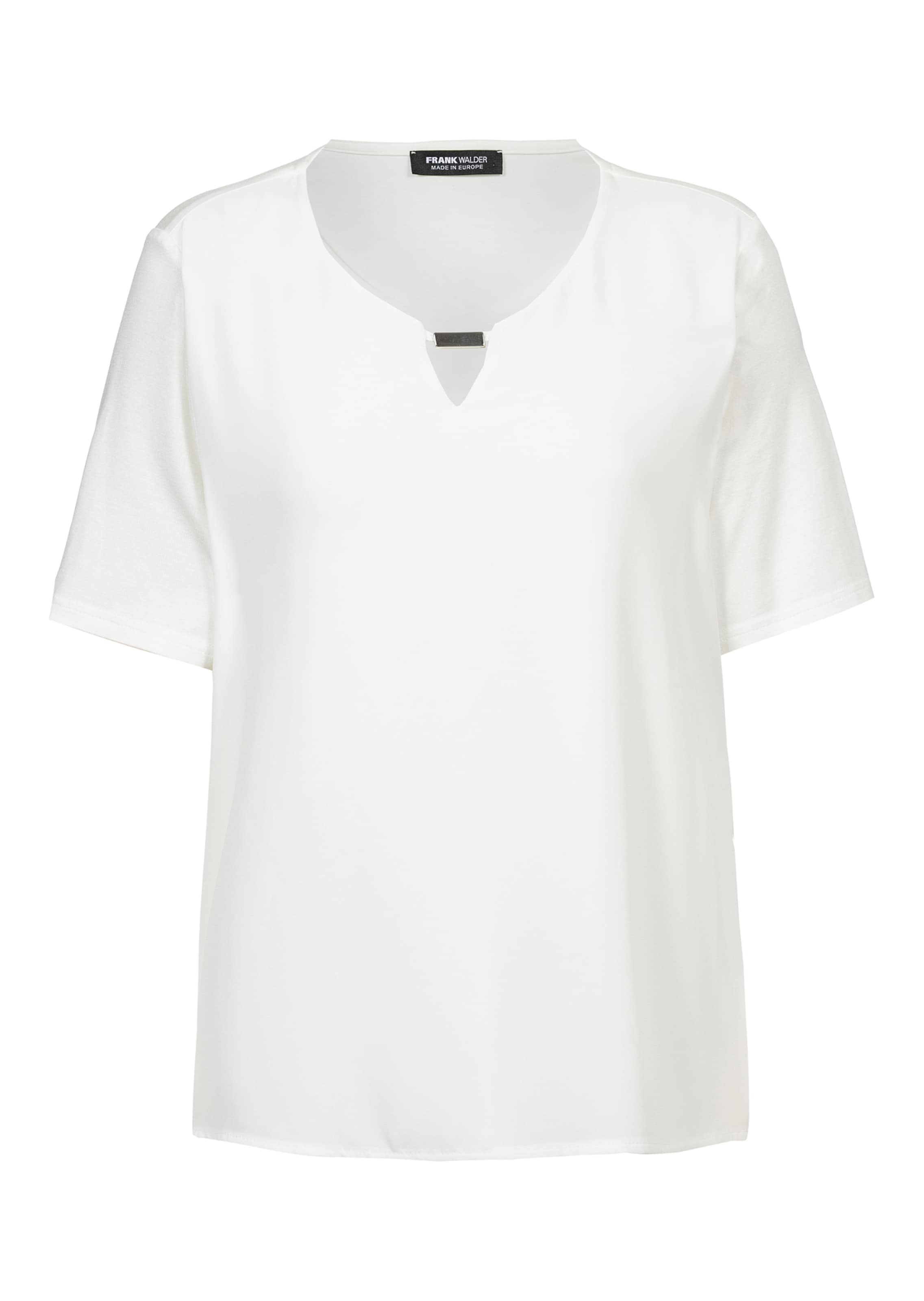 Blusenshirt mit Zierelement am Dekolleté