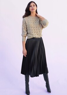 TALBOT RUNHOF X MADELEINE Ajourpullover mit Zopfmuster thumbnail 1