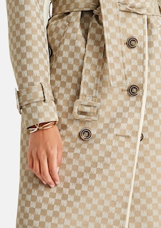 Trenchcoat mit edlem M-Logo-Jacquard thumbnail 6