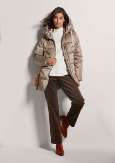 Wattierte Steppjacke mit Kapuze thumbnail 5