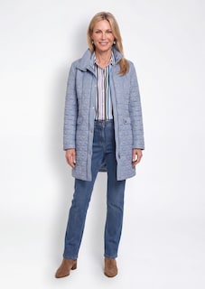 Manteau court matelassée à col droit thumbnail 2